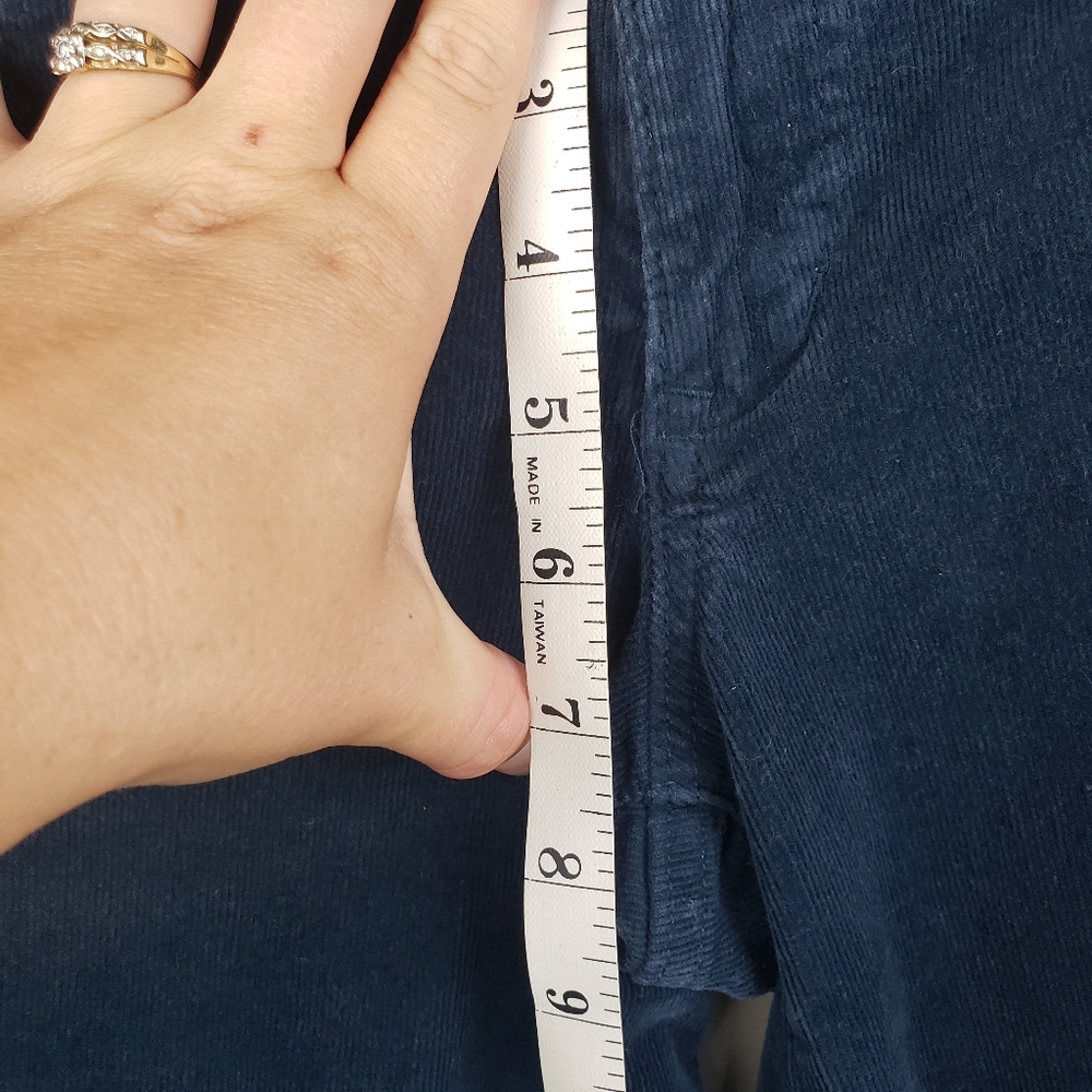 Old Navy Womens Rockstar Corduroy Teal Pants Size 10 Long Skinny 2012 - Picture 5 of 10